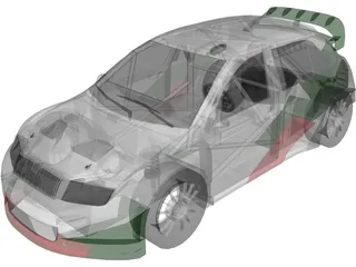 Skoda Fabia WRC 3D Model