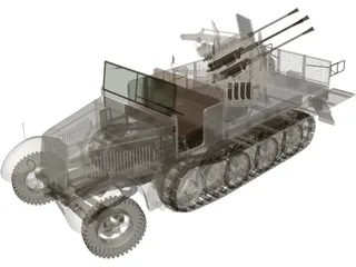 Sdkfz 7 3D Model