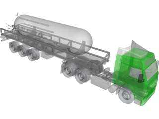 Volvo Carbon Dioxide Truck 3D Model