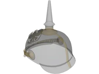Prussian Helmet 3D Model