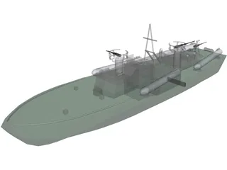 PT 109 Boat 3D Model