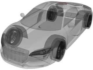 Audi R8 3D Model