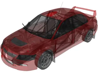 Mitsubishi Lancer Evolution IX 3D Model