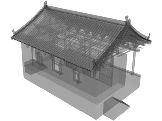 Chinese Ancient Stage 3D Model