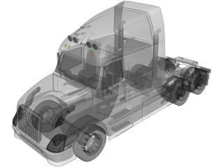 Volvo VNL-670 (2008) 3D Model