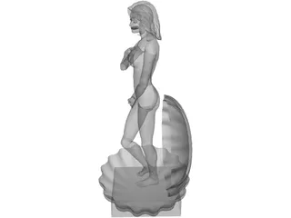 Aphrodite in Shell 3D Model