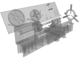 Convention Lathe 3D Model