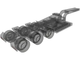 Trailer 5 Axle 3D Model