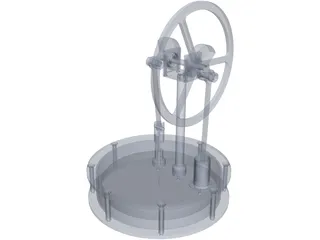 Stirling Engine 3D Model