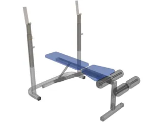 Bench Press 3D Model