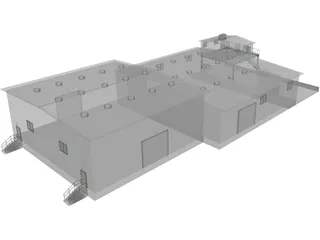 Oil Factory 3D Model