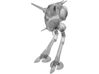 Zentraedi Battlepod 3D Model