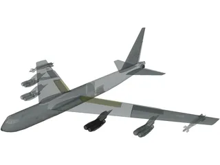 Boeing B-52 Stratofortress 3D Model