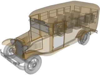 School Bus 3D Model