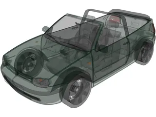 Volkswagen Golf Cabrio 3D Model