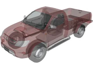 Toyota Hilux Regular Cab 3D Model