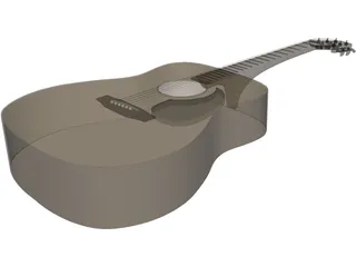 Taquamine Acoustic Guitar 3D Model