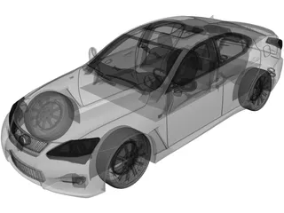 Lexus IS-F (2009) 3D Model