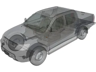 Toyota Hilux Crew Cab 2.5 STD 3D Model