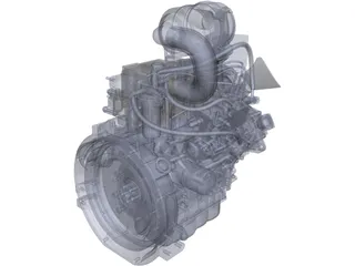 Engine Isuzu 3CA1GZG01 3D Model