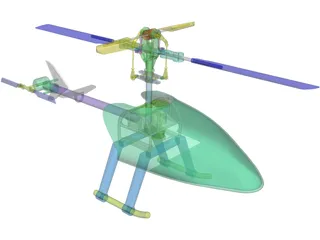 RC Helicopter 3D Model