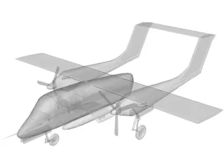 OV-10 3D Model