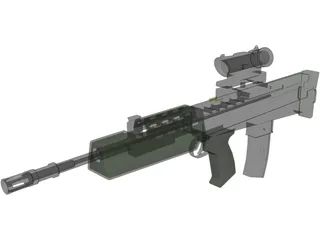 SA80 L85 Rifle 3D Model
