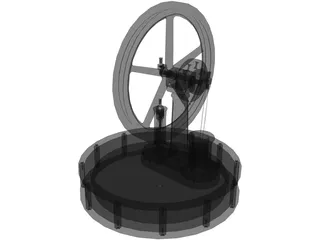 Miser Stirling Engine 3D Model
