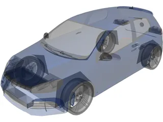 Volkswagen Golf V Mk6 GTR 3D Model