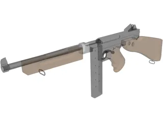 M1A1 Thompson 3D Model