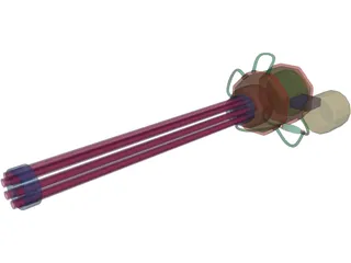 Gatlin Gun 3D Model