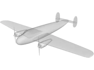 Lockheed L-10 Electra 3D Model