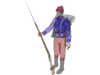 Soldier (1879) 3D Model