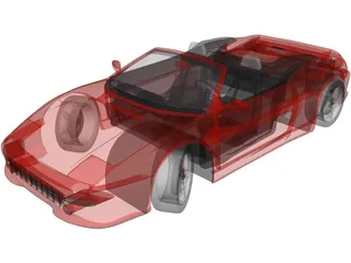 Ferrari F355 Spyder (1996) 3D Model