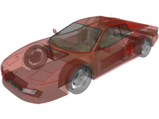 Ferrari Testarossa (1984) 3D Model