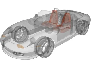 Porsche Boxster (1997) 3D Model