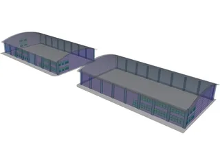 Industrial Units 3D Model