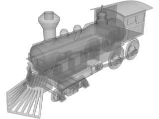 Steamtrain 3D Model