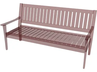 Madison Bench 3D Model