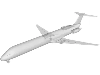 McDonnell Douglas MD-80 3D Model