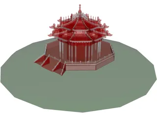 Chinese Building 3D Model