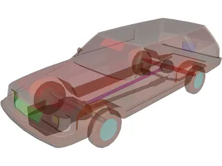 Plymouth Reliant Wagon (1985) 3D Model