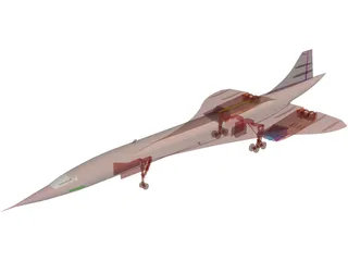 Concorde 3D Model