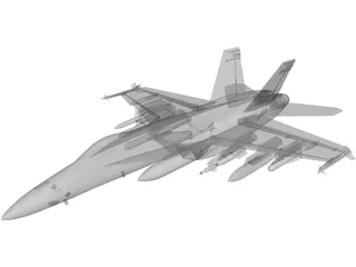 F-18E 3D Model