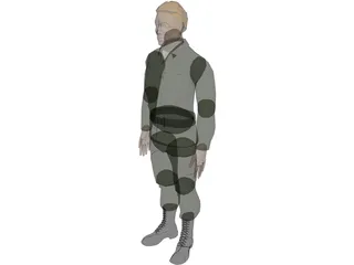 Soldier Male 3D Model