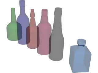 Bottles 3D Model