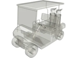 Golf Cart 3D Model