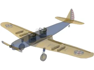 Ryan PT-19 Cornell 3D Model