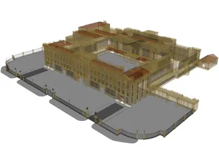 Palace Buckingham 3D Model