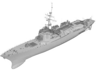 DDG-81 Winston Churchill 3D Model